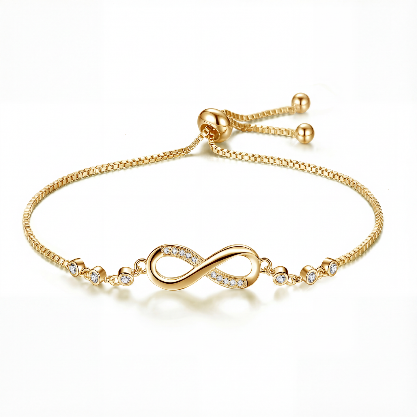 Rose Gold Triple Heart Pearl Bracelet