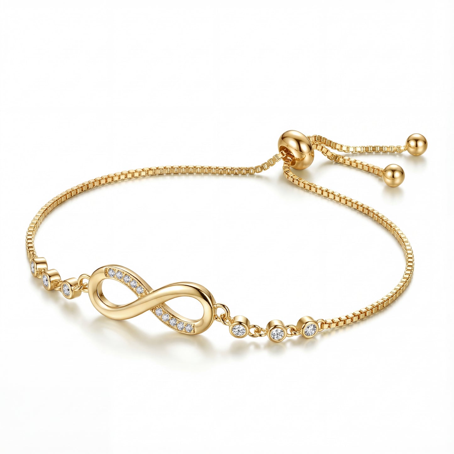 Rose Gold Triple Heart Pearl Bracelet