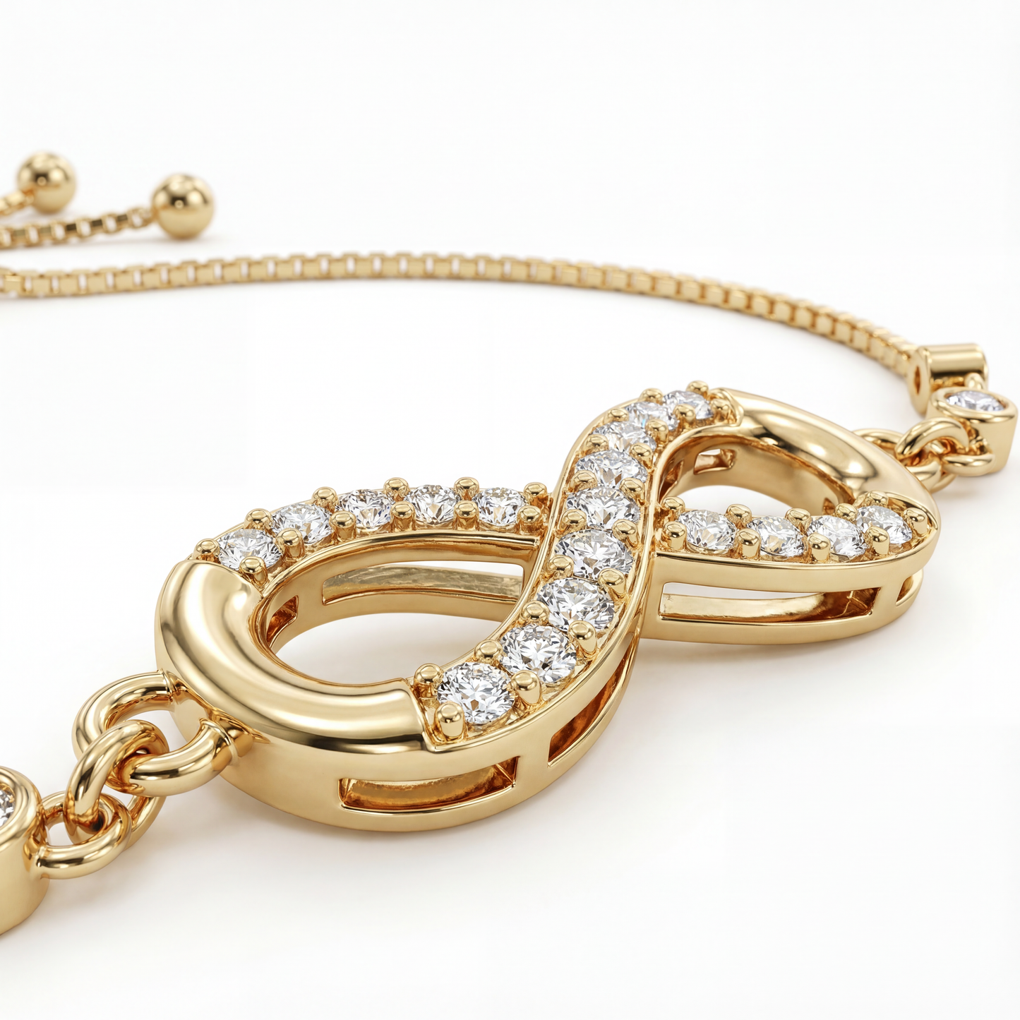 Rose Gold Triple Heart Pearl Bracelet