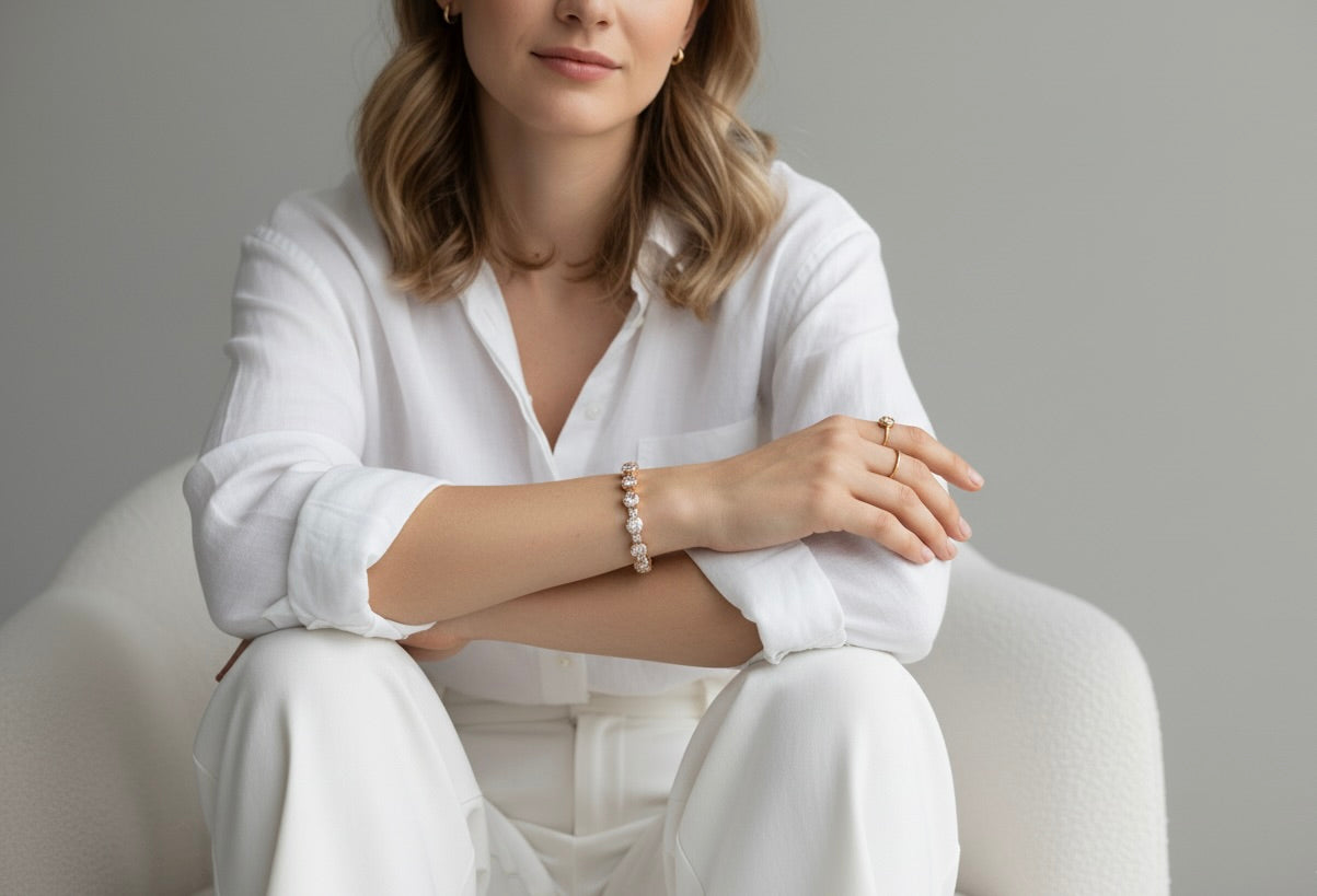 Rose Gold Crystal Bracelet