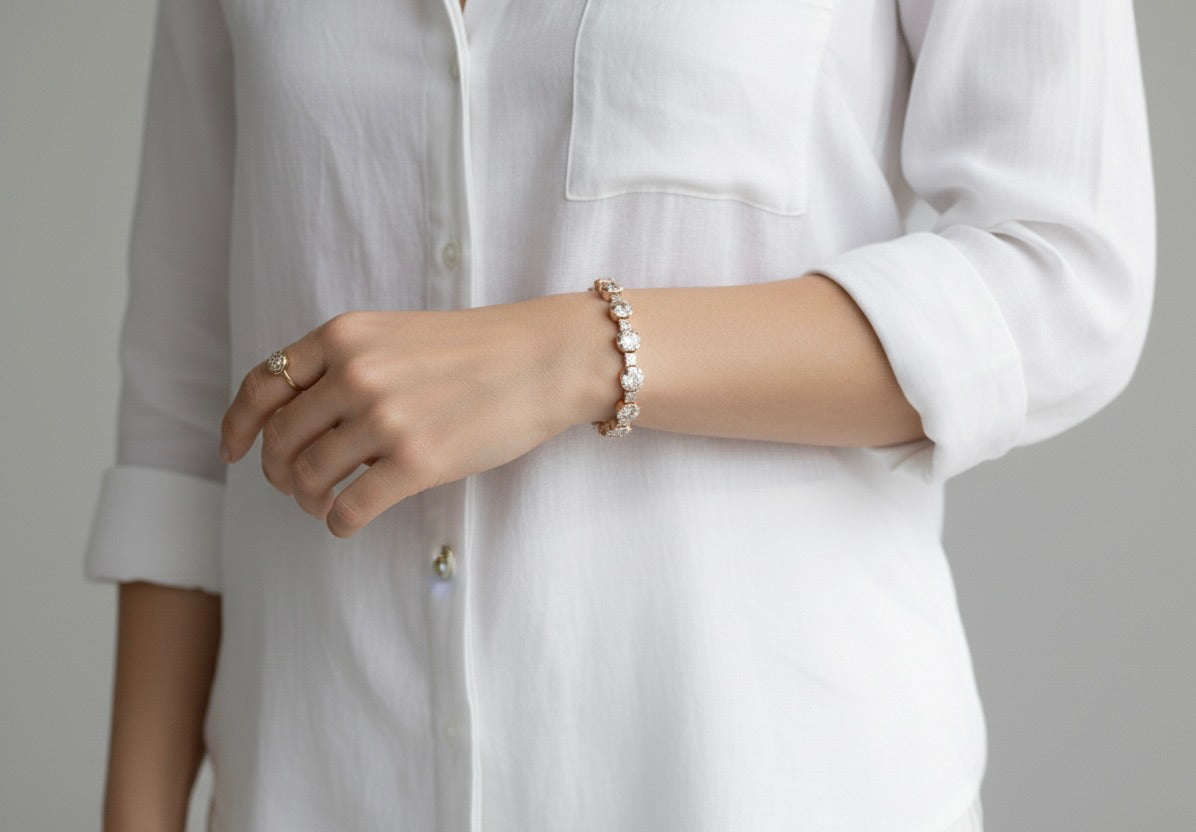 Rose Gold Crystal Bracelet