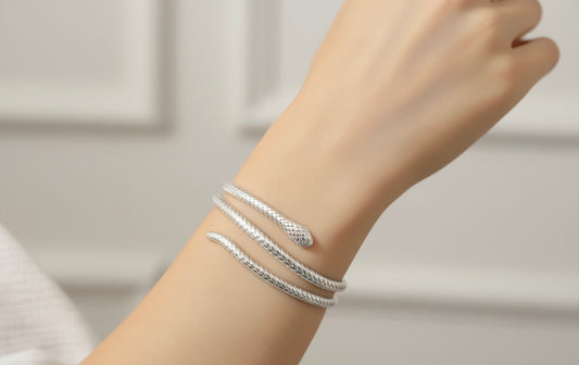 Sterling Silver Snake Bracelet