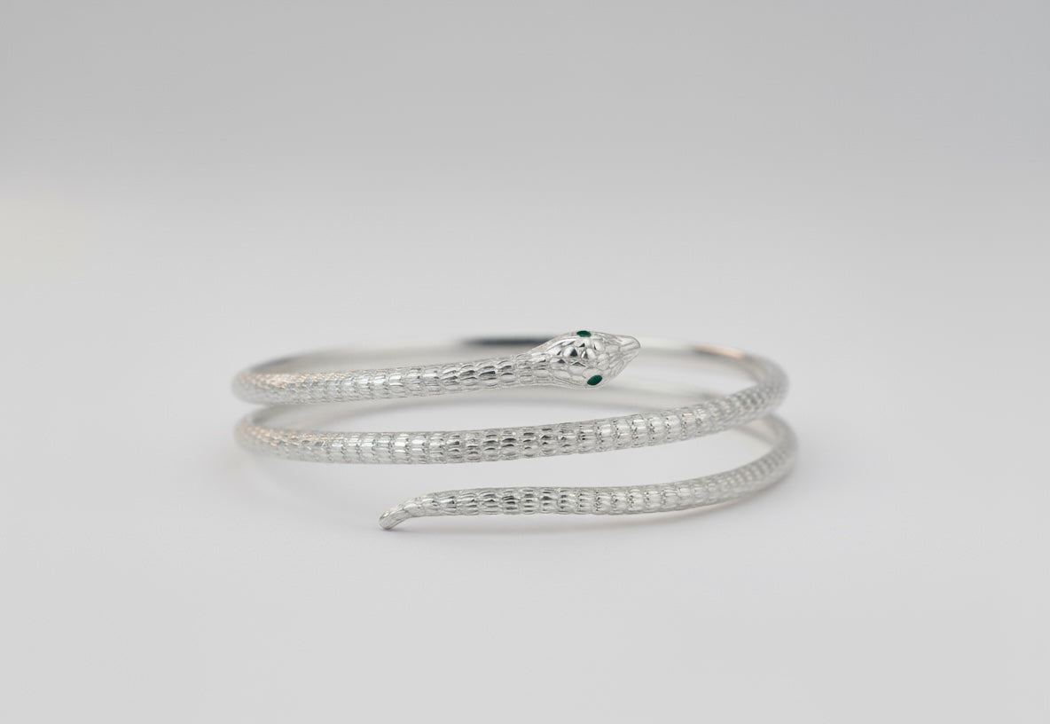 Sterling Silver Snake Bracelet