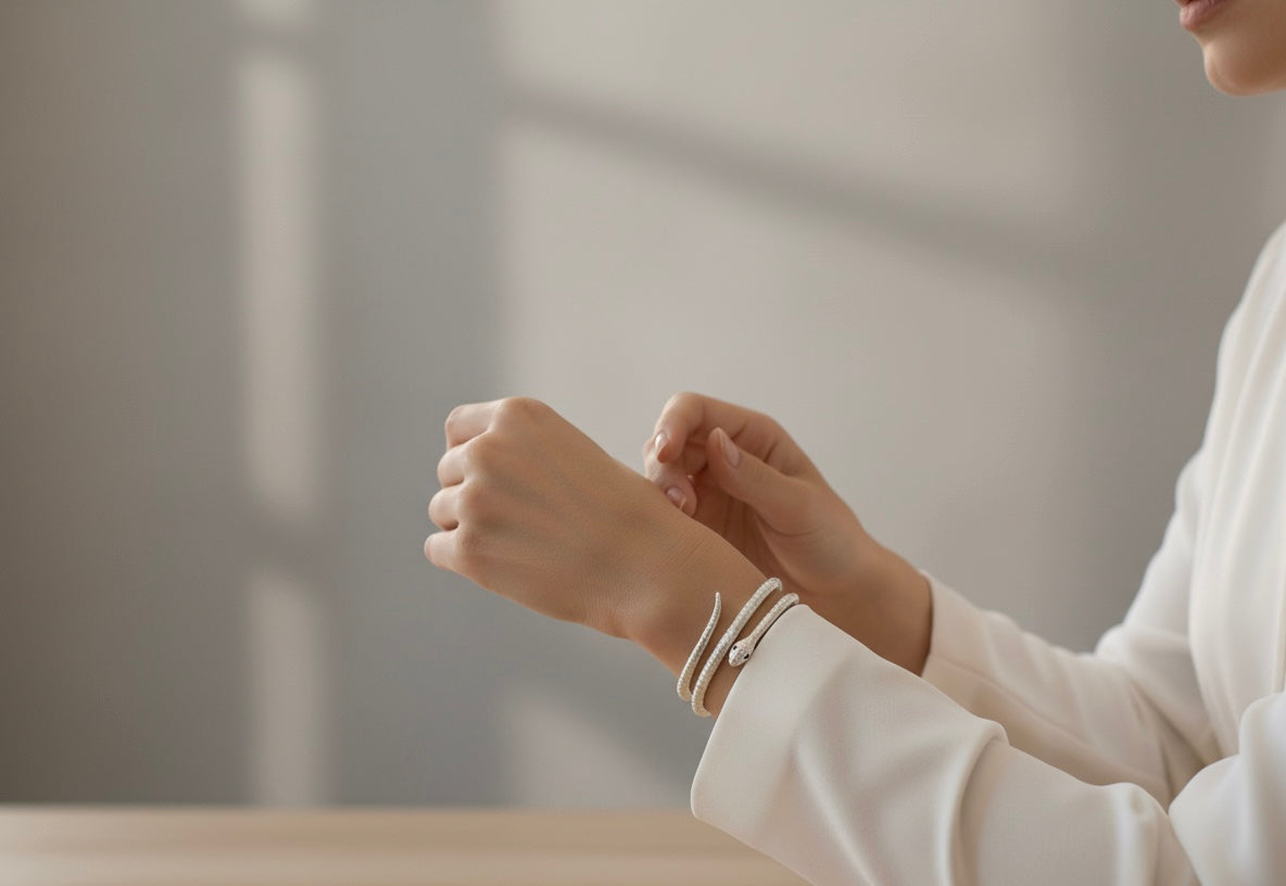 Sterling Silver Snake Bracelet